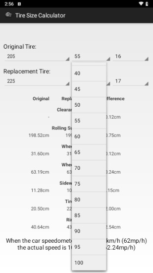 轮胎计算器截图1