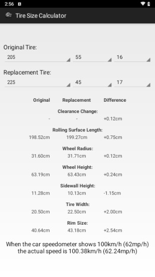 轮胎计算器截图2