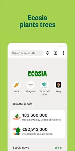 Ecosia浏览器最新版截图2