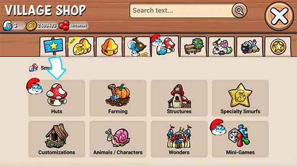 蓝精灵村庄中文版