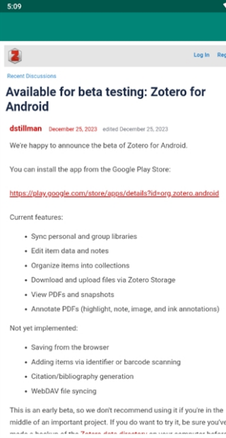 Zoo for Zotero