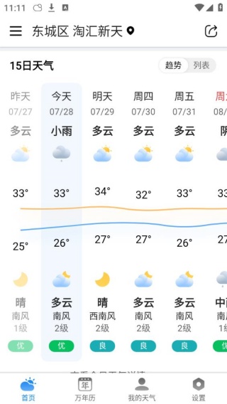 准雨天气大字版