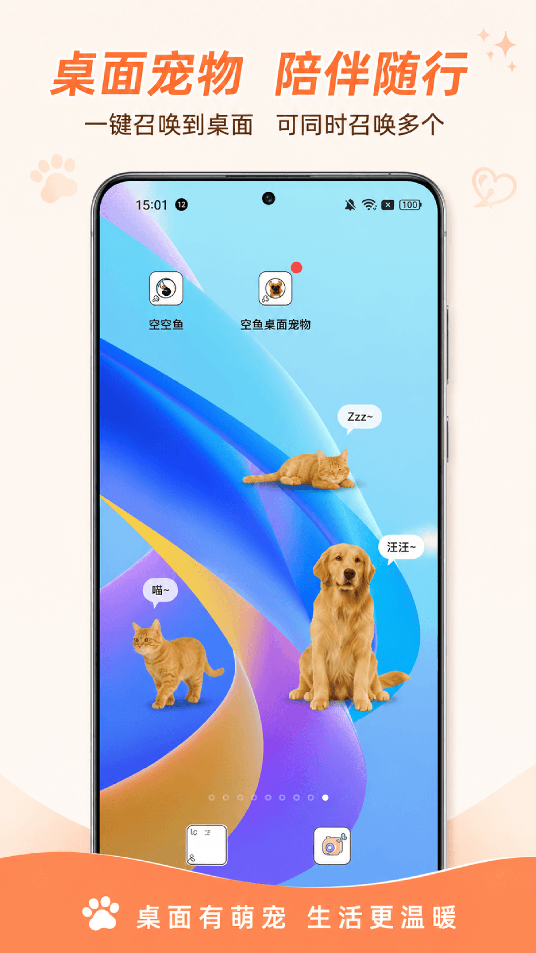空鱼桌面宠物截图1