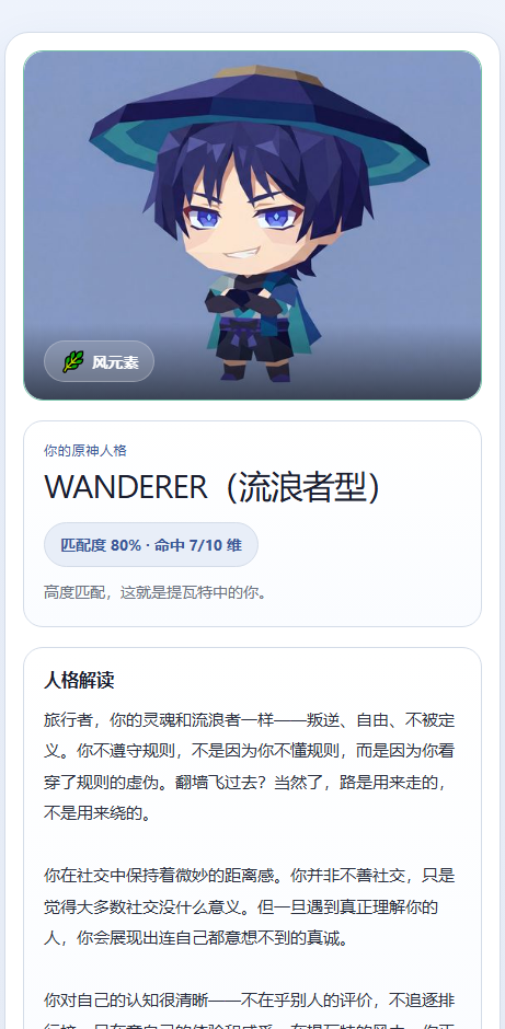 sbti原神人格测试截图3