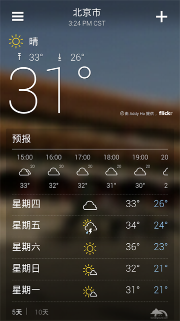 雅虎天气安卓版截图1
