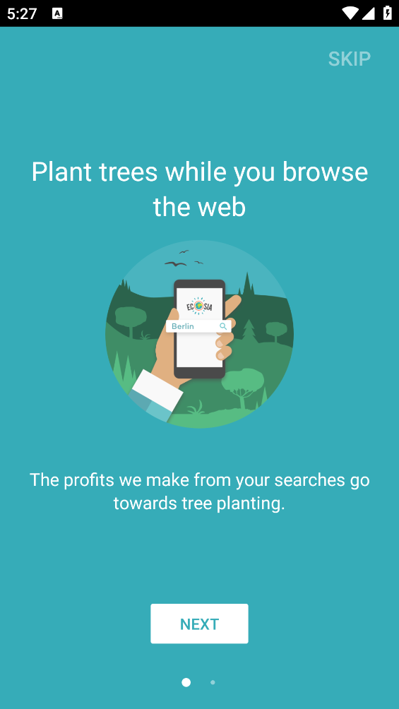 Ecosia浏览器安卓版截图1
